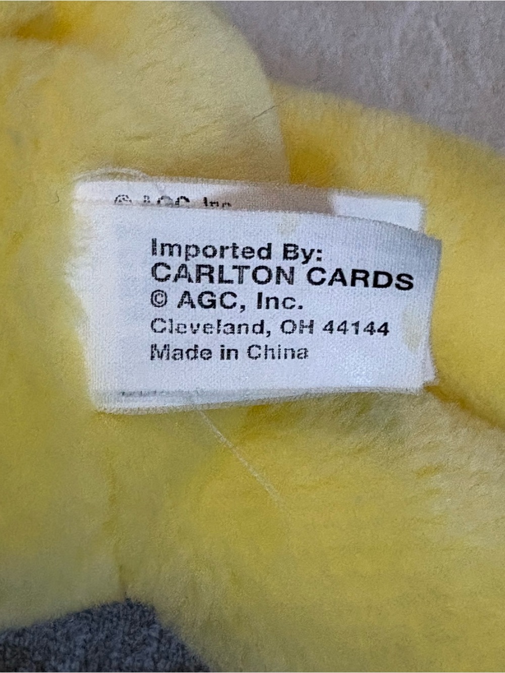 VTG Care Bears Funshine Bear plush With Carlton Cards Tuche Tags Early 2000s 13” - Picture 13 of 14